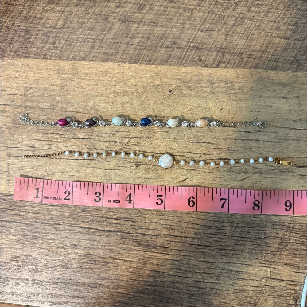 Elegant freshwater pearl Bracelets set